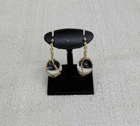 K18透明石付きピアス|宝石付きピアス