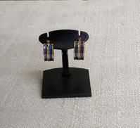K18ストライプフープピアス|宝石無しピアス