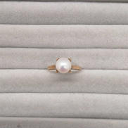 K18装飾付きリング|17号