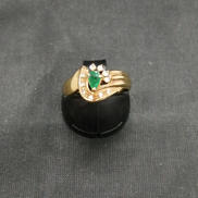 K18石付きリング|6号