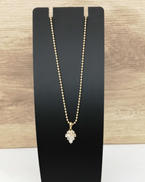 K18石付きネックレス|K18