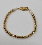 K18パール付きブレスレット|K18