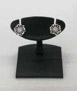 K14WGピアス石付き|K14WG