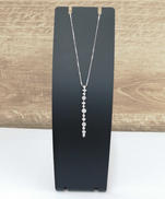 K18 WG　石付きネックレス|K18