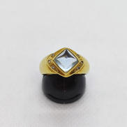 K18石付きリング|K18