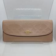 シグネチャー型押しレザースリムウォレット|COACH