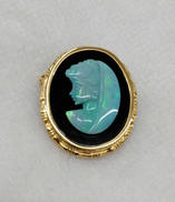 女性モチーフブローチトップ|K18