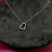 透明石付ネックレス|K10WG