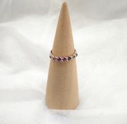 7色石付リング|K10