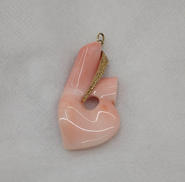 薄ピンク石付トップ|K18