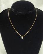 透明石付ネックレス|K18