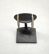 7透明石付きピアス|750/K18