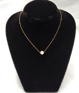 ネックレス　白玉付き|K18