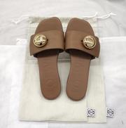 ぺブル レザーサンダル|LOEWE