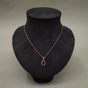 紫石ネックレス|210(K5)