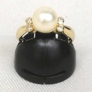 K18リング|宝石付きリング