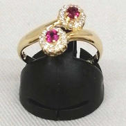 K18リング|宝石付きリング