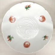 桐鳳凰丸紋 陽刻盛鉢|深川製磁