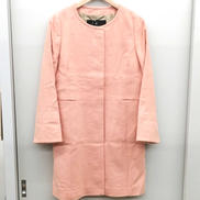 カシミヤノーカラーコート|INED