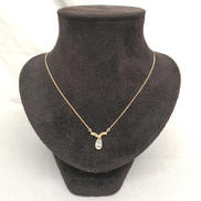 K18ネックレス|宝石付きネックレス