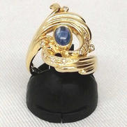 K18リング|宝石付きリング