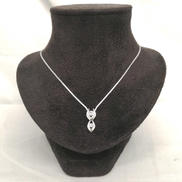 PT850ネックレスPT900トップ|宝石付きネックレス