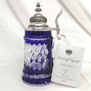 LORD OF CRYSTAL BEER STEINBLUE|KING WERK