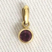 K18ペンダントトップ|宝石付きペンダントトップ