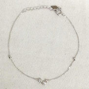 K18WGブレスレット|宝石付きブレスレット