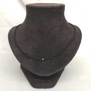 ［ムード］K10YG ブラックカルセドニー　ネックレス|ETE BIJOUX