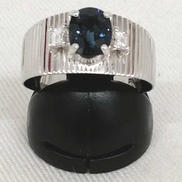 PT900リング|宝石付きリング