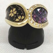 K18リング|宝石付きリング