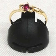 K18リング|宝石付きリング