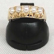 K18リング|宝石付きリング