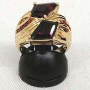 K18リング|宝石付きリング