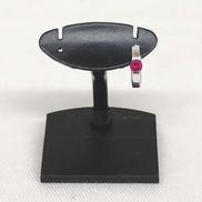 K18WGピアス|宝石付きピアス