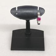 K18WGピアス|宝石付きピアス