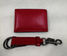 キーリング・カードケース(赤)|COACH