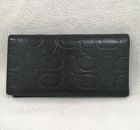 ロゴ長財布(黒)|COACH