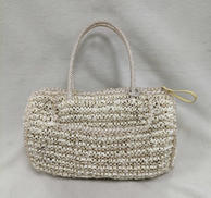 ミニボストンバック（ホワイトシルバーゴールド）|ANTEPRIMA