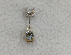 トップ（透明石2個付き）|K18WG