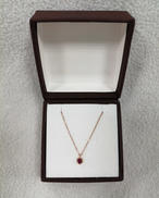 ピンク石付ネックレス|K10