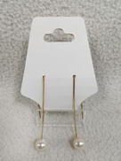 チェーンピアス（白玉）|K18