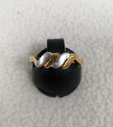 コンビリング(斜線)|K18・PT900