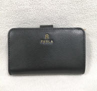 コンパクトジップ財布(黒)|FURLA