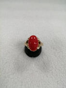 立爪リング(橙石)|18K