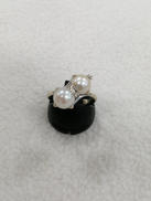 白玉付リング|K14WG