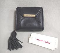 折りたたみ財布(黒)|SEEBYCHLOE