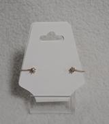 石つきイヤリング|K18