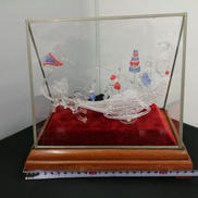 ガラス細工の置物|不明